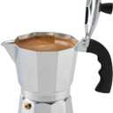 Imusa USA Aluminum Stovetop 6-cup Espresso Maker (B120-43V), Silver