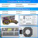 Upgraded L05757-800 DPS-500AB-32 A 500W Power Supply PSU Compatible with HP EliteDesk Z2 G4 800 880 600 G3 G5 L05757-800 901759-013 DPS-500AB-36 A L07304-003 901759-001 Power Supply
