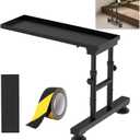 Height Adjusted Metal Ladder Extender Stabilizer Leveler for Stairs(Black)