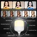 EMART Softbox Photography Lighting Kit, 50W LED 3PCS Soft Box with Boom Arm