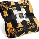 Harry Potter Gifts Fleece Bed Blanket Super Soft Cozy Bed Throw Hogwarts Bedroom Decor Plush Comforter 59" x 51" for Bedroom Travel Sleepovers