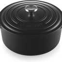 Le Creuset Enameled Cast Iron Signature Round Dutch Oven, 7.25 qt., Licorice