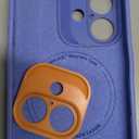 ESR for iPhone16 Case with MagSafe, Supports Magnetic Charging, Smooth & Slim Silicone Case, Shockproof, Full Screen and Camera Protection, Soft Microfiber Lining,Ultramarine