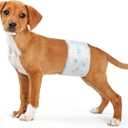 Bestle Male Dog Wrap, Disposable Dog Diapers, 40 Count, M (Waist 19.7-23.6), Wetness Indicator, Ultra Protection, Leak Proof, Super Absorbent, Soft