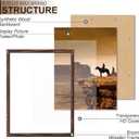A PLUS MAX 22x28 Picture Frame Brown Light Weight Wall Mount