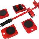 Furniture Lifter Easy to Move Slider 5 Piece Mobile Tool Set, Heavy Furniture Appliance Moving and Lifting System - Maximum Load Weight 330Lbs