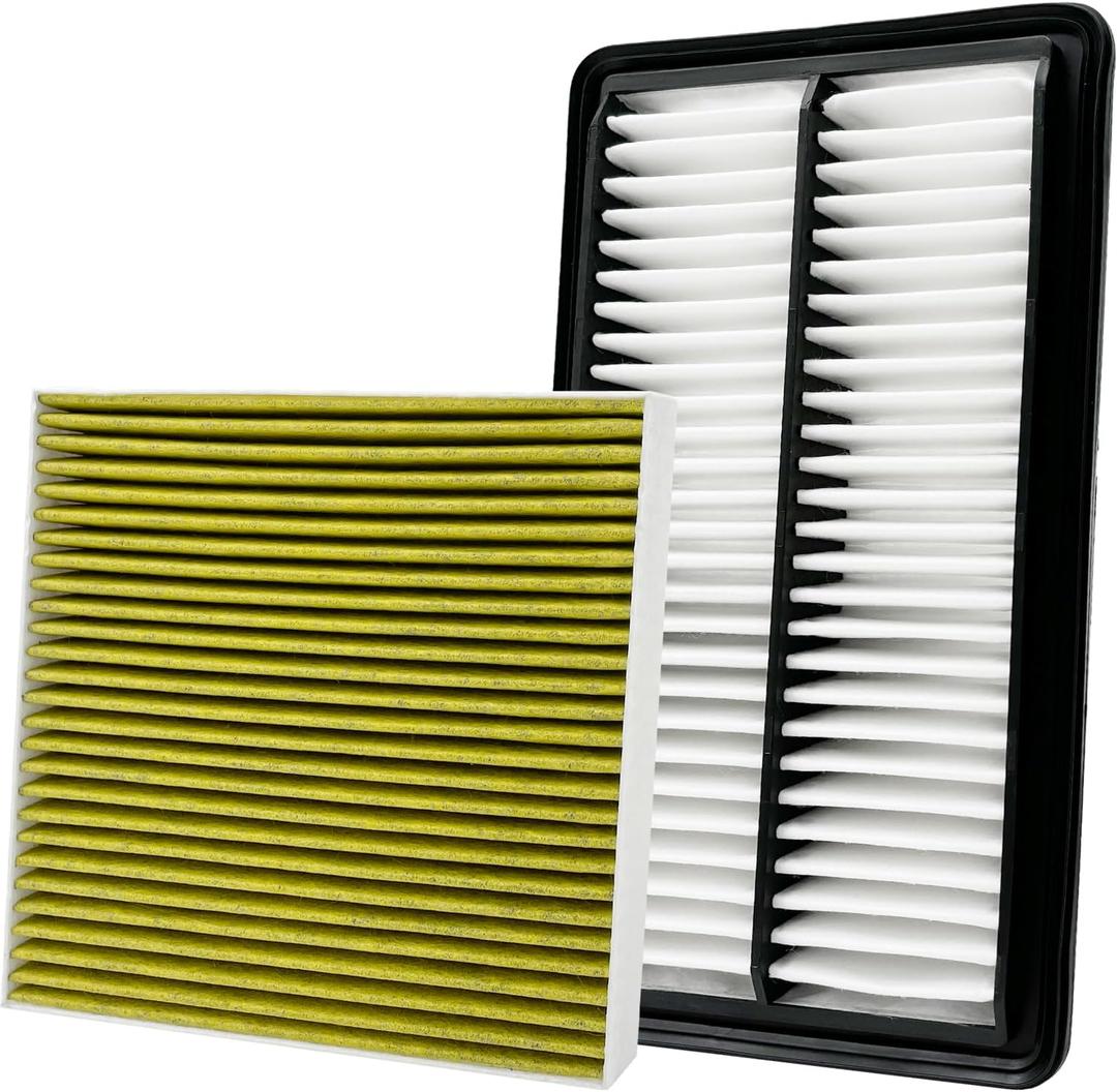 Capume 2Pcs Cabin Engine Air Filter Kits JM802 JM1722 Fits for 2021-2025 TLX 2.0L, 2018-2025 Odyssey, Replacement for CF11182, CA12061, 80292TF0G01, 17220-5J6-A10