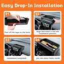 Dashboard Storage Organizer Compatible with Toyota Corolla 2019-2025 2026/ Corolla Cross 2022-2026 Accessories, Fit 8-in. Audio Multimedia Interior Insert Center Console Dash Mounted Holders