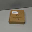 Single Under Cabinet LED Puck Light, Curio Display Case Shelf Counter Accent Lighting, 120V Electric Wired Wall Plug in, On Off Switch, Black Cords, 2 Packs, Daylight