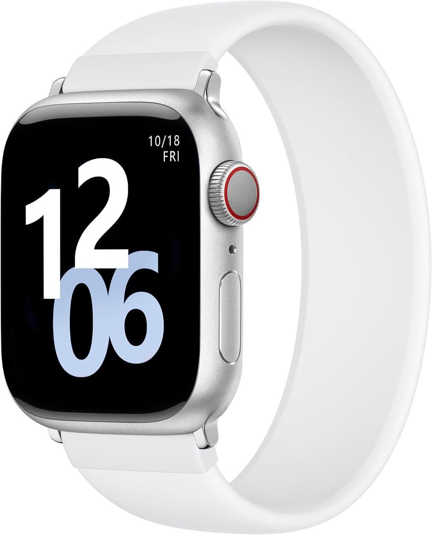Zedoli Sport Solo Loop Band Compatible with Apple Watch Bands 40mm 42mm 41mm 38mm Women Men, Stretchy Soft Silicone Elastic Strap for iWatch Series 11 10 9 8 7 6 5 4 3 2 1 SE Ultra