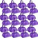 24 Pcs Metal Cowbell Handle Noise Makers 3x2.8x2.5in,None