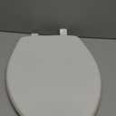 Bemis 7300SLEC Slow Close Toilet Seat, Easy Clean Hinges and Durable Plastic Seat, Made in USA, Elongated, White