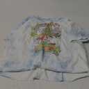 Disney Princess Mermaid Cover Women's Fast Fashion Short Sleeve Tee Shirt (Large, White/Blue)