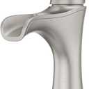 Pfister Jaida Bathroom Sink Faucet, Single Handle, Single Hole or 3-Hole, Spot Defense Brushed Nickel Finish, LF042JDGS