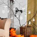 24 Pcs Ghost Hanging Ornaments Felt Christmas Tree Ornaments Decoration White Ghost Decoration for Small Christmas Tree Party Decor Home Favors Supplies