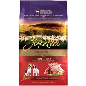 Zignature Lamb Limited Ingredient Formula Small Bites Dry Dog Food 4lb, 09/24/2026