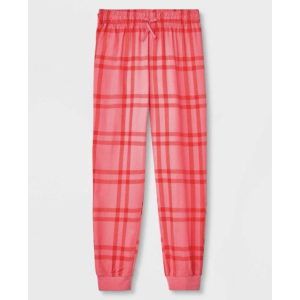 Girls Cat & Jack Plaid Pajama Bottom Pants, M (7/8)
