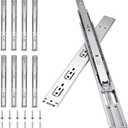 18 inch Drawer Slides 4 Pairs (8pcs) Soft Self Close Full Extension Ball Bearing Drawer Rails Side Mount Metal Dresser Runners for File Cabinet Trash Can Kitchen Wardrobe Glides 18" 100 LB Capacity