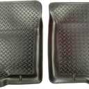 Husky Liners Classic Style Floor Mats | Fits 2001-2003 Ford F-150, SuperCrew (Crew Cab),1997-2002 Expedition, 1998-2002 Linvoln Navigator, 2002 Lincoln Blackwood | Front Row, 2-pc Black - 33401
