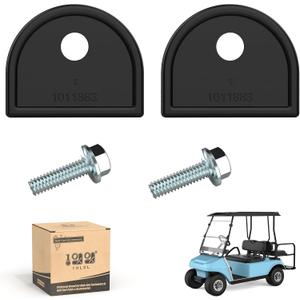 10L0L Golf Cart Front Top Strut Mount Pads with Stainless Steel Screws Kit for Club Car DS 1982-2000 Up