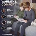 Thermajohn Thermal Underwear for Kids, Boys Thermal Underwear Set | Base Layers for Skiing | Long Johns for Boys Kids (Charcoal, X-Small)