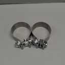 ROADFORMER 2.75 inch Exhaust Clamp Narrow Band Stainless Steel for Exhaust Pipe, Muffler and Exhaust System Repair (2 Pack)