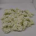 Auihiay 26 Pieces Hydrangea Artificial Flowers Silk Hydrangea Flowers Artificial Flowers Heads with Stems for Home Wedding Party Decorations (Ivory)