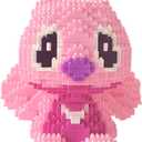 Building Bricks 1600+ Pieces Set - Classic Cartoon Characters Building Blocks - Mini Building Block for Boys Girls & Adults (Pink), 6.5 x 4.52 x 5.3 inches