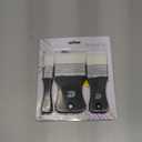 Bates- Flat Paddle Paint Brush Set, 3 Pack, Nylon Bristles Painting Brushes, Ergonomic Handle