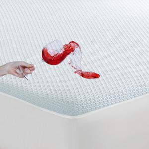 Gogreen Nylon 3D Air Waterproof Mattress Protector, King Mattress Protector Fit up to 16", Soft King Size Nylon Mattress Cover Protector, Breathable Bed Cover White