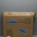 PAWLAND Wooden Freestanding Foldable Pet Gate for Dogs, 24 inch 3 Panels Step Over Fence, Dog Gate for The House, Doorway, Stairs, Extra Wide (White, 24" Height-3 Panels)