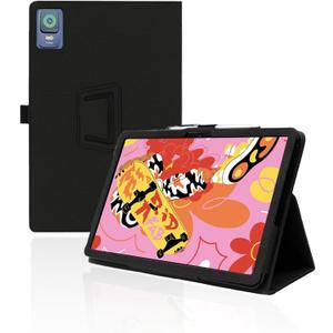 for XPPen Magic Drawing Pad 12.2 Inch Android Tablet Case,BOVUGAC Folding Stand Protective Cover with Pencil Holder and Wrist Strap,Full Protection, Premium PU,Scratch Resistant(Black)