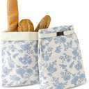 Beeswax Bread Bags for Homemade bread,2 Pack Sourdough Bread Bags,Reusable Bread Bourdough Storage (Blue & Blue)