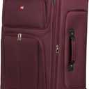 SWISSGEAR Sion Softside Expandable Spinner Luggage Durable Lightweight Travel Suitcase, Merlot, Checked-Large 29-Inch