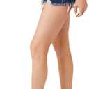 Forever 21 Womens Recycled Cotton Denim Shorts (Blue)