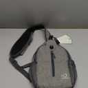 WATERFLY Crossbody Sling Backpack Sling Bag Travel Hiking Chest Bag Daypack (Gray)