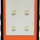 Klein Tools 56221 LED Light with Magnetized Clip, Battery Operated, Hands Free, Adjustable Brightness, Orange, for Work, Running, Camping