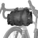 Rhinowalk Bike Handlebar Bag Bicycle Front Tube Bag Lightweight Waterproof Roll Bag 12L with Shoulder Strap for Mountain Road Bike Cycling Accessories(Black)