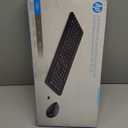 HP Wireless Keyboard and Mouse Combo - Full Size Membrane Chiclet Style Keyboard, 3-Zone Layout, 2.4GHz Wireless Connection, Compatible with PC, Mac