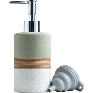 Dish Soap Dispenser for Bathroom, Hand Soap Dispenser with Stainless Steel Pump, Includes Silicone Funnel, Non-Slip Lotion Dispenser, Matte Finish, Kitchen Decor