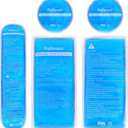 Gel Ice Packs for Injuries Reusable Gel Reusable Hot Pack & Cold Pack Compress for Injury, Pain Relief, Rehabilitation, Flexible Therapy, for Knee, Back, Neck, Wrist, Ankle (5 Pack - Blue)