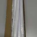 White Shower Curtain Rod 31 to 68 Inch,1 Inch Diameter Adjustable Spring Tension Stainless Steel Telescoping Rod,Easy Install,No Rust