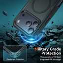 for iPhone 17 Pro Case, Heavy Duty Protection, 2-Layer Military Grade Drop Protection, Compatible with MagSafe Shockproof Cover Rugged Durable Phone Case for iPhone 17 Pro (6.3”) Black