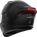 Fodsports FS90 Full Face Motorcycle Helmet with LED Rear Light, Dual Visor Motorbike Street Bike Integrated Helmet for Adult Men Women DOT FMVSS-218 Approved