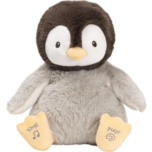 GUND Baby Animated Kissy The Penguin Plush, Singing Stuffed Animal Baby Toy for Ages 0 and Up, Black/White/Grey, 12"
