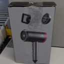 Ionic Hair Dryer with Diffuser, Powerful 1800W Blow Dryer for Women & Men, Fast-Drying Hair Dryer with Nozzle for Home, Salon, Travel (Dark Gray)