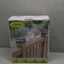 Solar Post Cap Lights 12 Pack, Fence Post Solar Lights, Warm White/Cool White Lighting, Black Waterproof Outdoor Post Lights for Garden Patio Porch, 4x4, 5x5 or 6x6 Vinyl/Wooden Posts