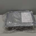 Kitsure Dish Drying Rack for Kitchen Counter, Stainless Steel Sink Organization and Storage Essentials with Cutlery Holder, Home and Appartment Decor, 12.2''W x 15.7''~23''L, Grey (Gray)