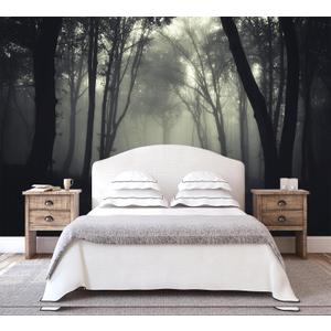 WFBHUA-Black and Gold Floral Wallpaper for Bedroom Vintage Blue Peony Flower Wall Mural,  82"x57" W-060