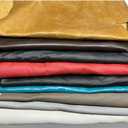 3 lbs Genuine Leather Scraps  Large Pieces (Avg 8"x10" to 12"x18")  Full & Top Grain Upholstery Remnants  Assorted Earth Tones for Crafts, Repairs, Wallets, & DIY  Soft & Flexible Cowhide